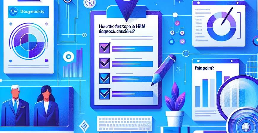 优化 HRM 系统的第一步做什么？使用痛点诊断清单